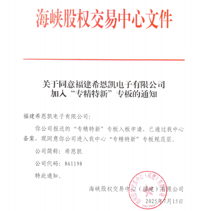 CNK ఎలక్ట్రానిక్స్ స్ట్రెయిట్ ఈక్విటీ ఎక్స్ఛేంజ్ యొక్క 